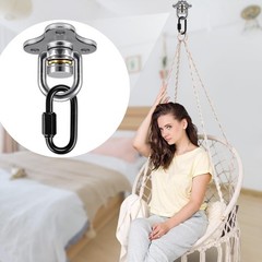 SELEWARE 360° Swivel Hanger with Bearing & Carabiner, Heavy Duty Hook for Tire a