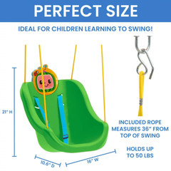 OUTDOOR TODDLER CHILD SWING Full Bucket Kids Seat