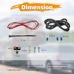 Towed Vehicle Charge Line Kit Compatible with 156-25, Provides Continuous