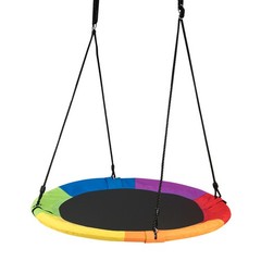 40″ Giant Flying Saucer Tree Swing Indoor Outdoor Play Fun Set Swing for Kids
