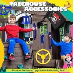 Swing Set Accessories Outdoor Playground Accessories Backyard Blue, Yellow