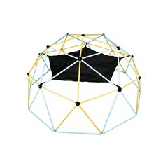 Uimoso 10FT Geometric Climbing Dome with Hammock Swing for Outdoor Play