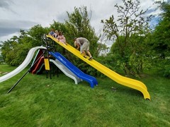 One size of each slide 8FT 10FT 12FT 14FT 18FT 22FT WATERS SLIDE FIBERGLASS