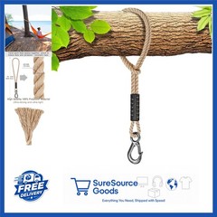 Hammock Tree Swing Rope 19 Inch with Heavy Duty Hook for Playground Accessories