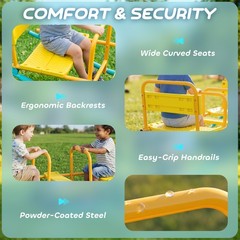 2 in 1 Teeter Totter Seesaw for Kids Age 3-8 for Indoor Outdoor