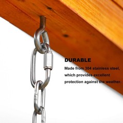 2 Pack Heavy Duty Extension Chain with 4 Quick Links for Hammocks, Porch Swin…