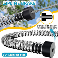 Zip Line Kit for Kids and Adults Outdoor, UFO Trolley 75/100/120/150Ft Zipline f