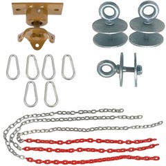 SWING SET STUFF INC. HEAVY-DUTY TIRE SWIVEL KIT RED playground fun toy kids 0303