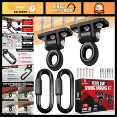 Heavy Duty Swing Hanger 10MM Solid Hardware, Swing Hooks & Bolts for Porch, Play