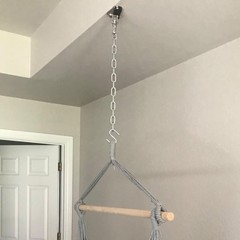 4 Pack Heavy Duty Swing Hangers Set, 1000 lbs Capacity 360°Rotate Stainless S…