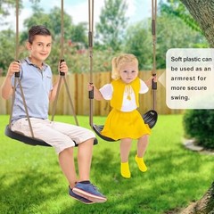 2 Pack Heavy Duty Plastic Swing Seats with Black a + Black B – 2 Pack