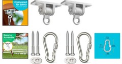Heavy Duty Swing Set Hangers 2-Pack for Indoor & Outdoor Use