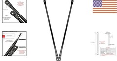 Black Metal 31.5″ Swing Replacement Rods – Weatherproof & Easy Install (2PK)