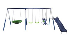 XDP Recreation All Star Metal Swing Set for 7 Kids – Fun Outdoor Play!