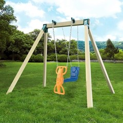 Sturdy A-Frame Swing Set Brackets with Hardware – Green