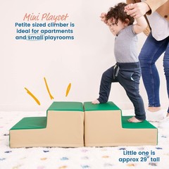 SoftZone Junior Mix n’ Match Step, Beginner Playset, Green, 2-Pack
