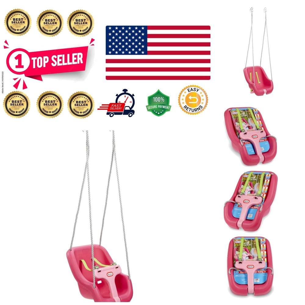 Compact 2-in-1 Snug ‘n Secure Swing for Baby & Toddler – 50 lbs Weight Limit
