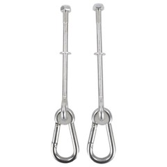 SWING SET STUFF INC. 3/8″ X 6″ SWING HANGER WITH SPRING CLIP equipment fun 0270