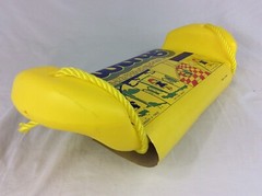 Vintage Kids Plastic Swing with Rope Yellow New