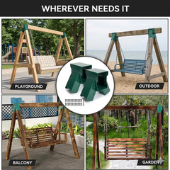 A-Frame Swing Set Bracket Kit 2-Piece Heavy Duty Mounting Hardware