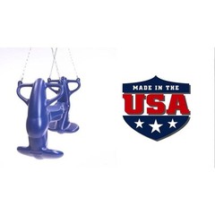 Swing-N-Slide Playsets Plastic Mega Rider Multi-Child Swing Glider Steel Blue