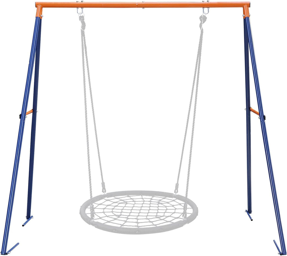 SUPER DEAL Swing Stand a Frame Heavy Duty Extra Large Full Steel Stand with Grou
