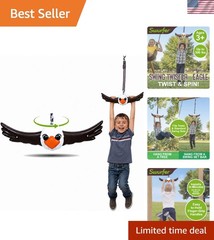 Ninja-Twister Swing Spins Set: Slackline Attachments – 360° Handle Twist-Spin Fl
