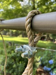 Child Live Edge Cedar Wood Tree Swing with 10 feet single Polypropylene rope