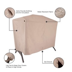 2922 Chalet Seater Patio Canopy Swing Cover (87 L x 64 D x 66 H) Water-Resist…