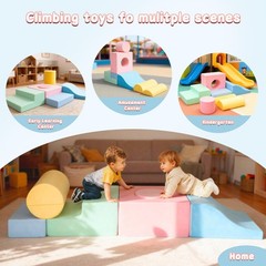 6 Pieces Toddler Climbing Toys Indoor, Climbing Toys for 1 Year Old, Soft Pla…