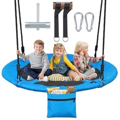 900lbs 40″ Outdoor Tree Swing for Kids Adults | Anti-Sagging Flying Swings for