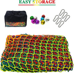 Climbing Cargo Net, 6.5′ X 9.8′ Double Layers Playground Safety Net, Kids Backya