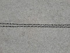 Pair Vintage 8ft Swing Playground Swingset Chain Outdoor S Hook Galvanized Steel