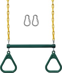 Enhance Your Playground with 18″ Trapeze Bar & Heavy Duty Chain Set (Green)