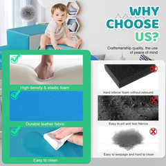 Foam Climbing Blocks for Toddlers: with a Tunnel – 4 PCS Foam Blocks – Kids Indo