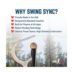 Swing Sync Baseball Swing Trainer for Kids & Adults | USA Made with 1 Year Wa…