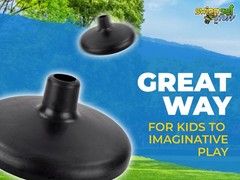 SWING SET STUFF INC. POMMEL SWING black fun outdoor playground boy girl toy 0268