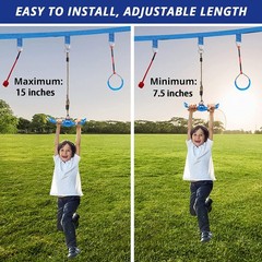 YAMIPROBI Ninja-Twister Swing Spins Set: Slackline Attachments – 360° Handle Twi