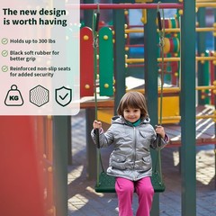 Heavy Duty Swing Seat, Non Slip Tree Swing Set with Adjustable Rope, Playgrou…