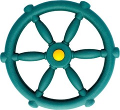 Durable 12-Inch Green Pirate Ship Wheel for Kids Outdoor Playsets & Swingsets