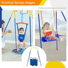 Foldable Swing Stand for Kids with 4 Sandbags, Heavy Duty Metal A-Frame Indoo…
