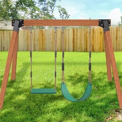 SELEWARE Heavy Duty Swing Seats for Kids & Adults, Non‑Slip Flat Plastic & U‑…