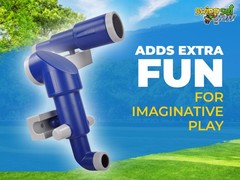 SWING SET STUFF INC MONOCULAR COMBO KIT (BLUE) outside yard residential kid 0299