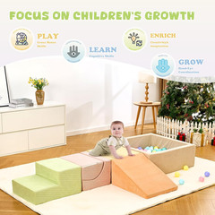 Climbing Toys for Toddlers , Toddler Climbing Toys Indoor, 5-Piece Foam Climbing