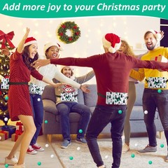4 Set Christmas Party Games Swing Shaking Balls Set Includes 4 Strap Shake Bo…