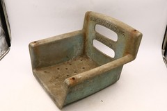 Vintage Metal Playground Swing Seat ~13x13x9″ Blue Valley Ind Mexico PA #1