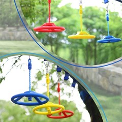 Craft Ninja Warrior Obstacle Course Outdoor Play – 7pc Rings, 2pc Swing Trape…