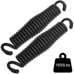Hammock Chair Porch Swing Springs – Pack of 2 Black Spring 1600Lbs Heavy Duty…