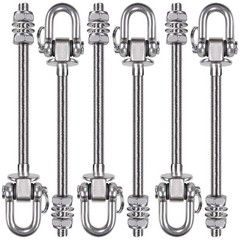 Set of 6 Swing Hanger, Swing Bolts M10 x 9.3″, Stainless Steel Heavy Duty Swi…
