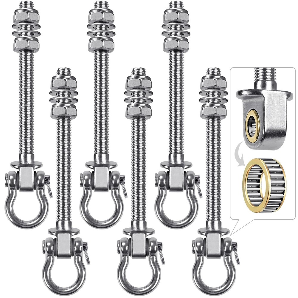 Heavy Duty Swing Hangers with Bearings – Set of 6 Stainless Steel 304 Hardwar…